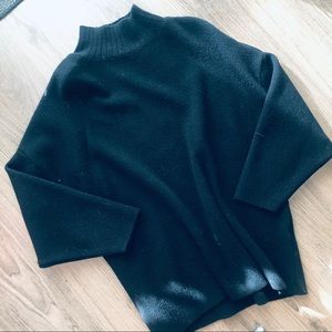 ✨zara mock neck black sweater size m✨